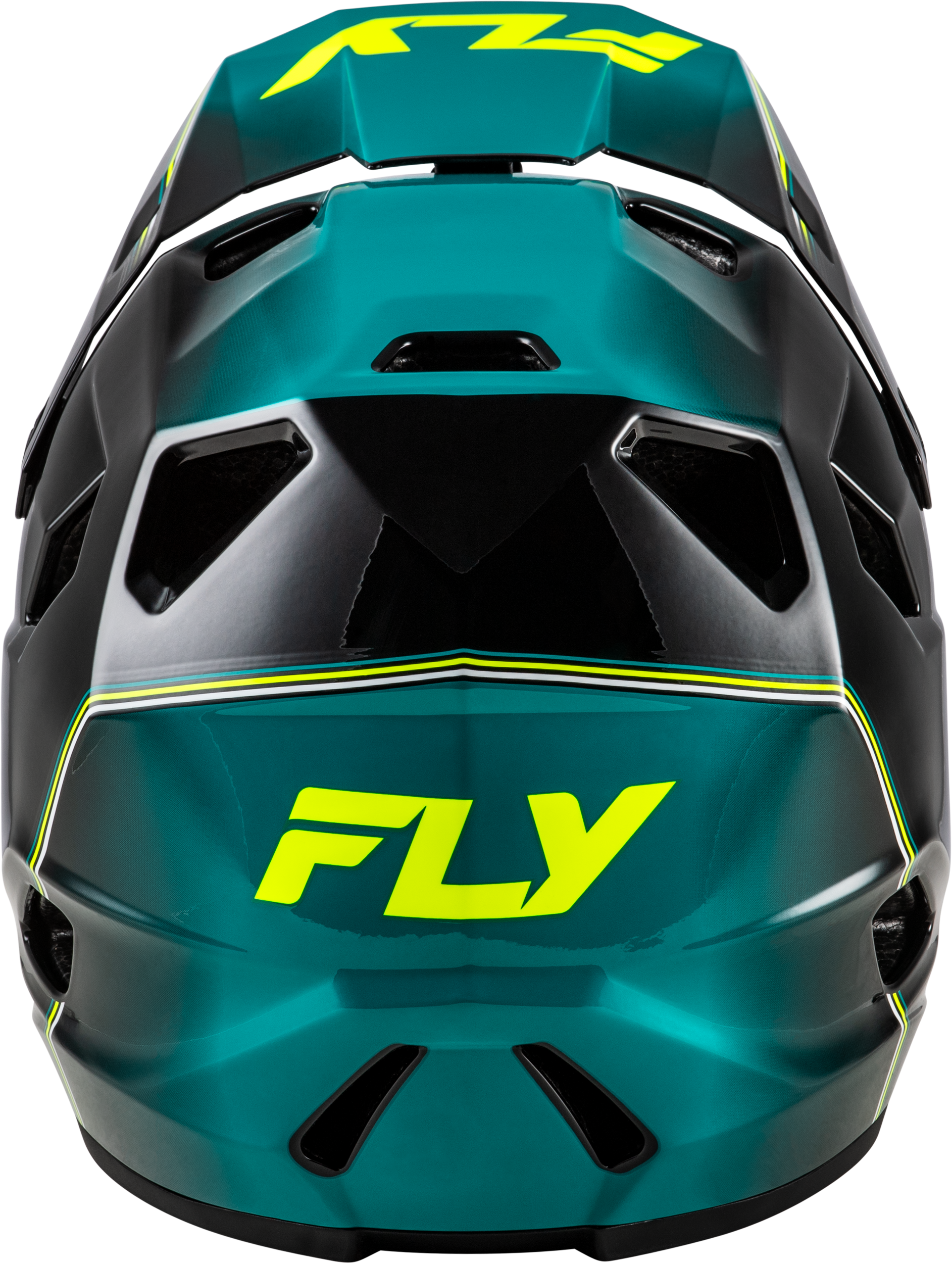 Photo of RAYCE REPEAT BICYCLE HELMET BLACK/TEAL/HI-VIS MD by FLY RACING - Premium Helmets for UTVs / Side by Sides