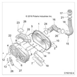 50 Caliber Racing Genuine Polaris Outer Clutch Cover for RZR XP Turbo S & RS1