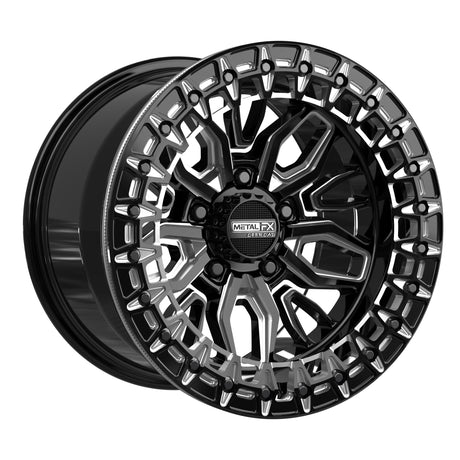 Mayhem R Beadlock Wheel | Gloss Black Contrast Cut