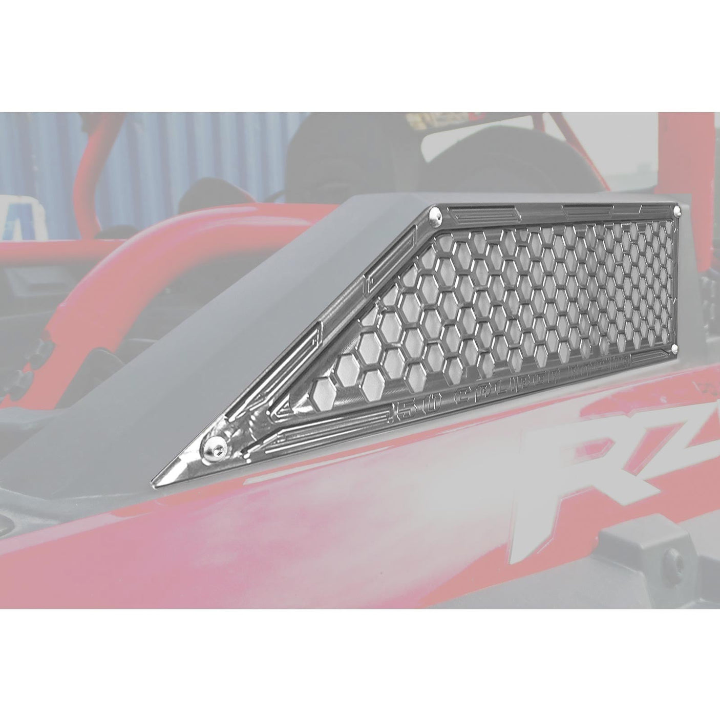50 Caliber Racing RZR XP Turbo Billet Air Intake Grille Bezel Kit
