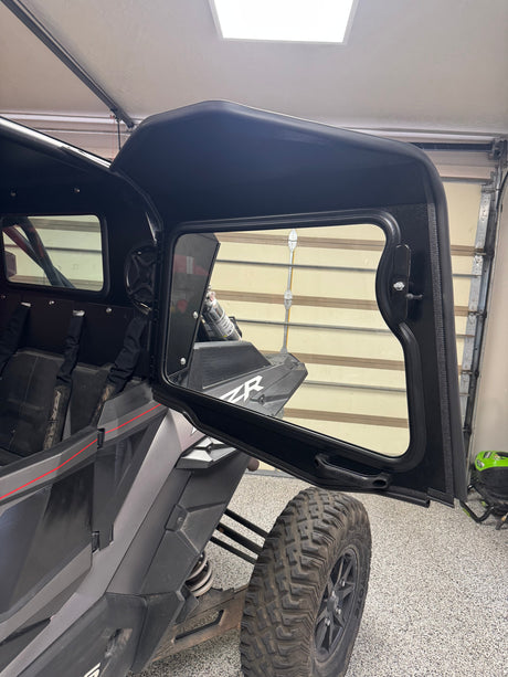 Photo of POLARIS RZR Turbo S 4-SEAT Cab Enclosure "THE VAULT" Upper Side Doors & Panels (Patent Pending) by Dirt Warrior Accessories - Premium VAULT for UTVs / Side by Sides
