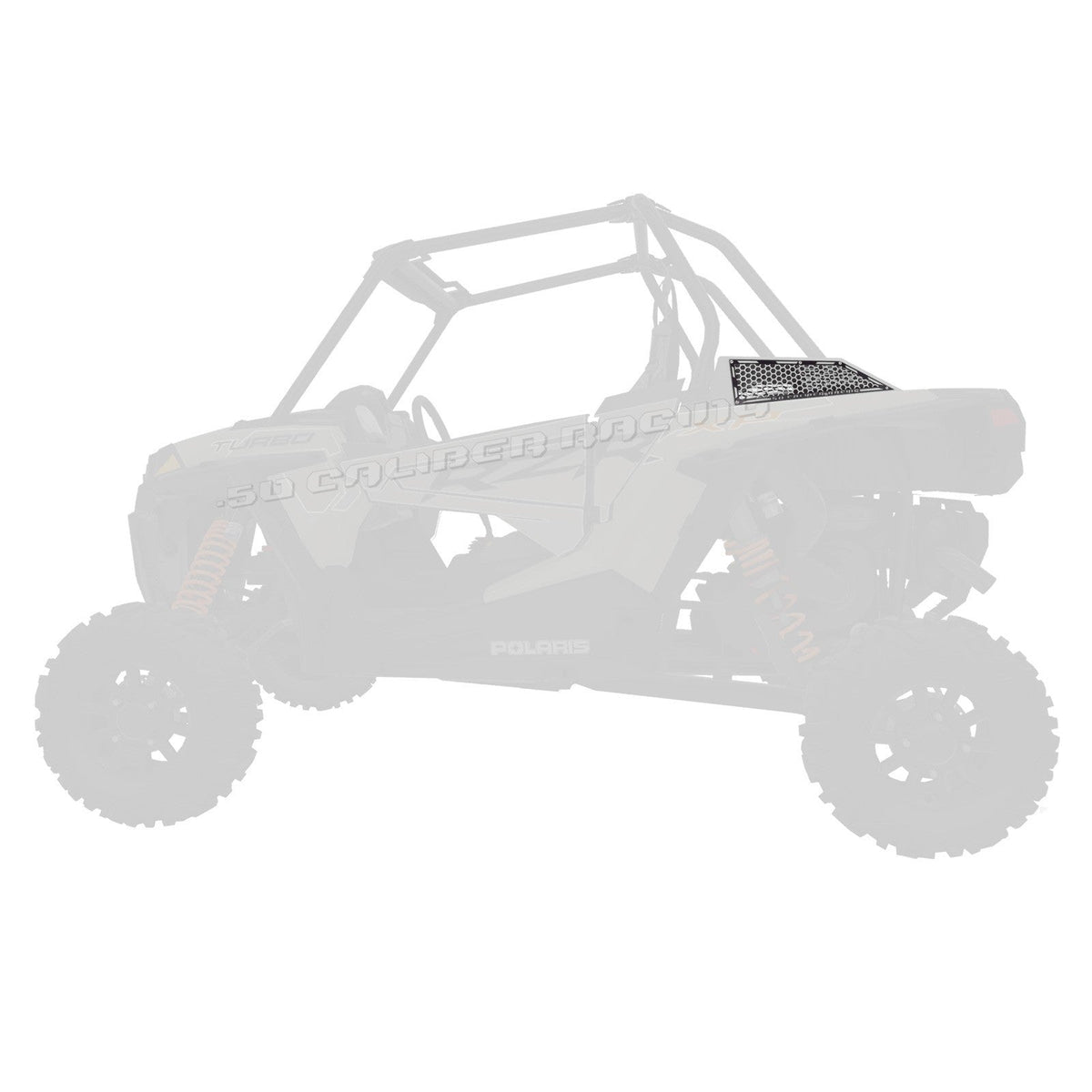 50 Caliber Racing RZR XP Turbo Laser Cut Steel Side Intake Grilles