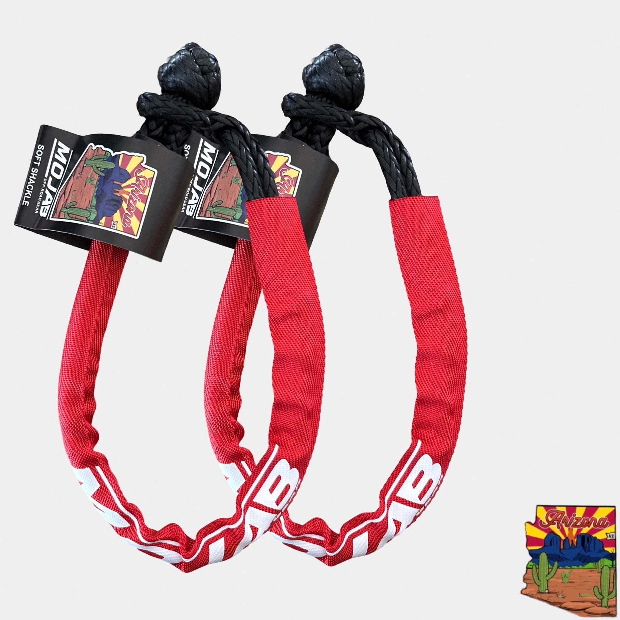 Photo of Soft Shackle 1/4'' x 24'' with sleeve and bag (Set of 2 Shackles) (Lifetime Warranty) by MOJAB OFFROAD - Premium for UTVs / Side by Sides