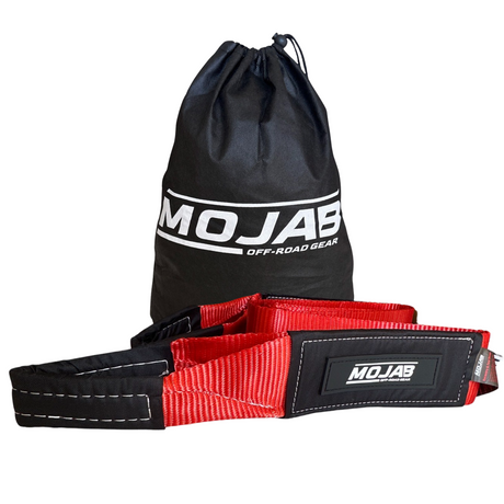 Photo of 4''x10' Tree Saver Strap / Tow Strap / Winch Strap (Lifetime Warranty) by MOJAB OFFROAD - Premium Tow Strap for UTVs / Side by Sides
