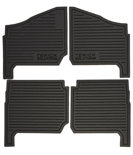 Polaris Ranger 1000 Rubber Floor Mats - Custom Fit + Insulation (2018-Current)