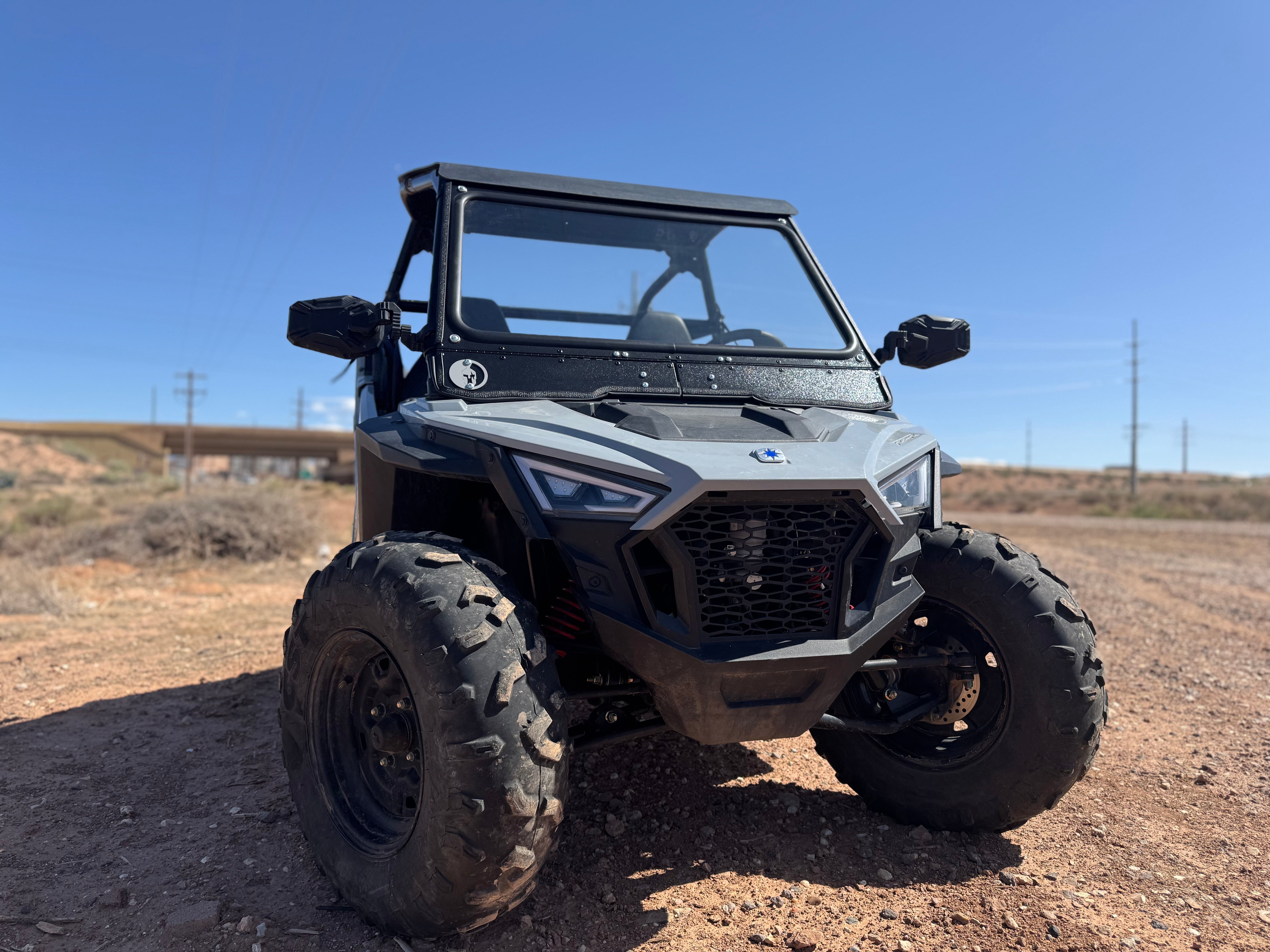 Photo of POLARIS RZR 200 FRONT WINDSHIELD 2020 by Dirt Warrior Accessories - Premium Windshields for UTVs / Side by Sides