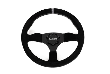 Black Ops Machine Classic Suede UTV Steering Wheel - 350MM