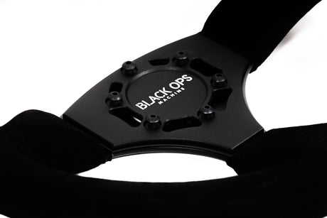 Black Ops Machine Classic Suede UTV Steering Wheel - 350MM