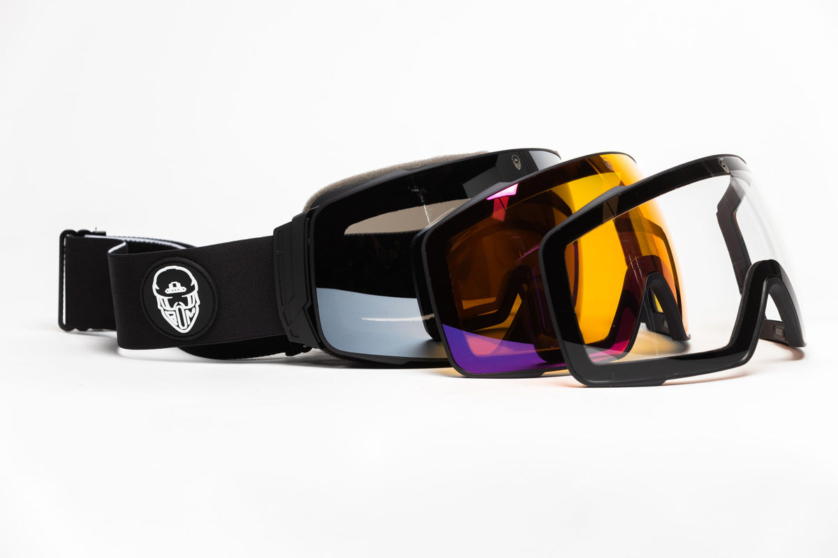 Black Ops Machine Toric Mag Ops Goggle Replacement Lenses - Snap-In Magnetic Fit + Toric Optical Clarity (3 Lens Options)