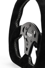 G19 D-Shape Suede UTV Steering Wheel - Extra Clearance + 6061-T6 Aluminum Center (330mm / Universal Fit)