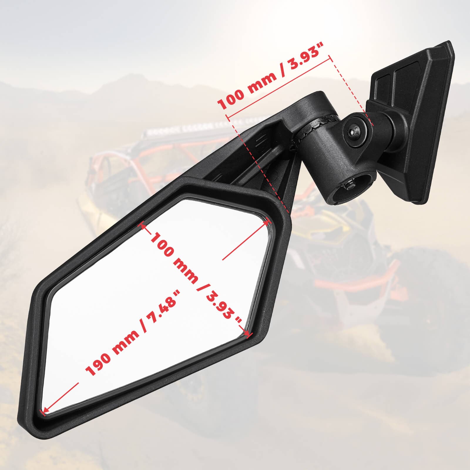 Photo of Kemimoto Front Lower Door Inserts & UTV Side View Mirror For Can-Am Maverick X3 by Kemimoto - Premium for UTVs / Side by Sides