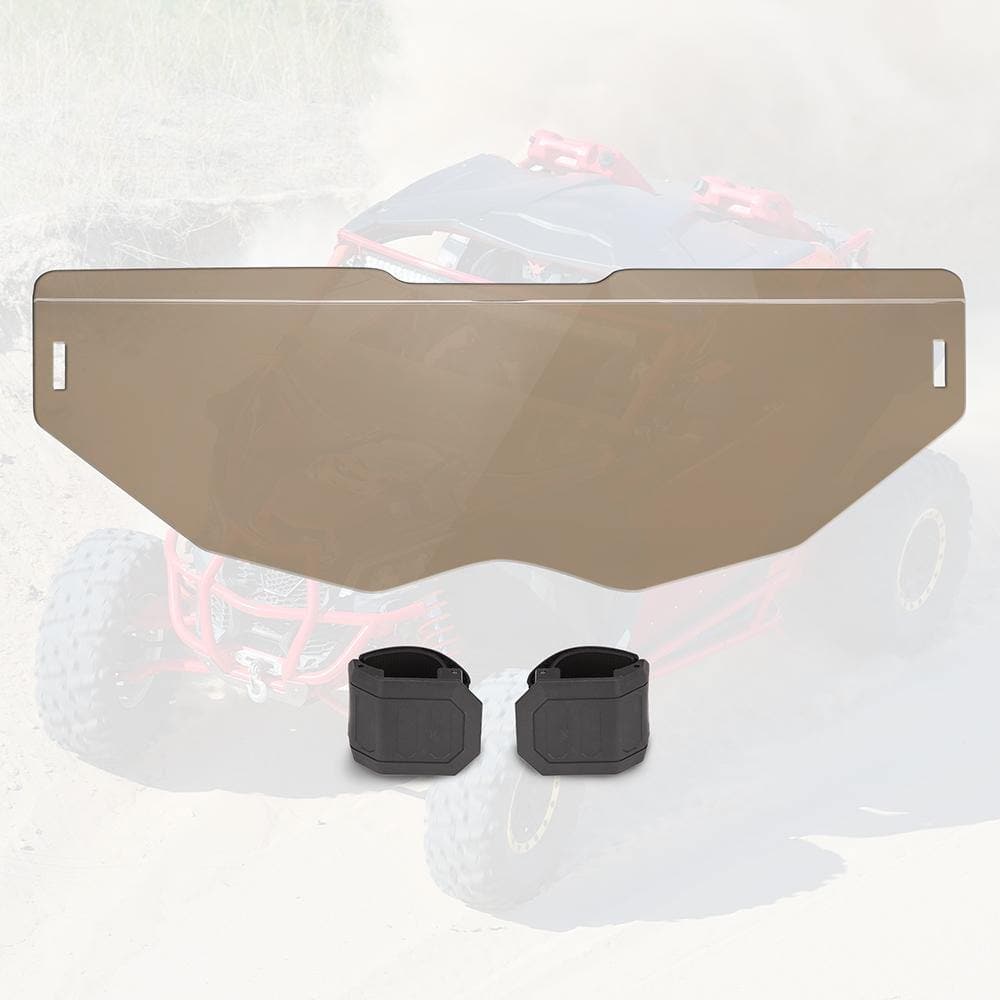 Photo of Tinted Half Windshield For Can-Am Maverick X3 by Kemimoto - Premium for UTVs / Side by Sides
