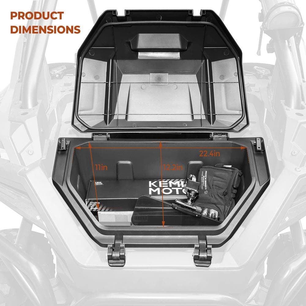 Photo of UTV 42QT Rear Cargo Storage Box for Polaris RZR PRO XP /XP 4 by Kemimoto - Premium for UTVs / Side by Sides