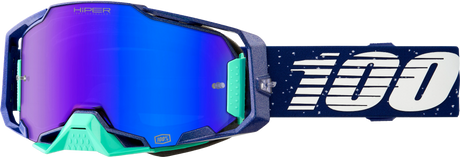 100% Armega HiPER Goggles - Noche HiPER Blue Mirror Lens