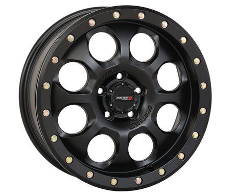 Photo of SB7 BL WHEEL 18X7 4+3 (+20MM) 4/156 MATTE BLACK by SYSTEM 3 - Premium Wheels for UTVs / Side by Sides