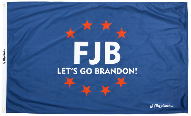 Photo of Blue Let's Go Brandon FJB Flag by Bad Flag Store - Premium Flags for UTVs / Side by Sides