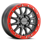 Raceline A14GR Alpha BeadLock 5 Lug Wheels – Gunmetal/Red