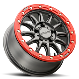 Raceline A14GR Alpha BeadLock 5 Lug Wheels – Gunmetal/Red