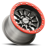 Raceline A14GR Alpha BeadLock 5 Lug Wheels – Gunmetal/Red