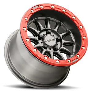 Raceline A14GR Alpha BeadLock 5 Lug Wheels – Gunmetal/Red