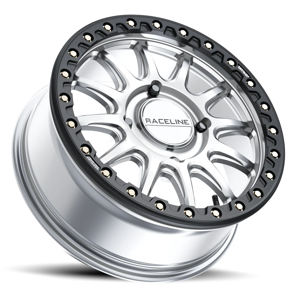 Raceline A14SB Alpha Beadlock - Silver/Black