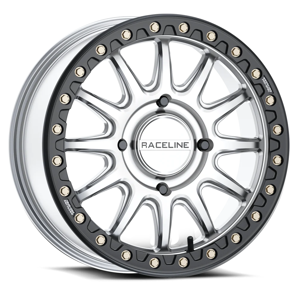 Raceline A14SB Alpha Beadlock - Silver/Black