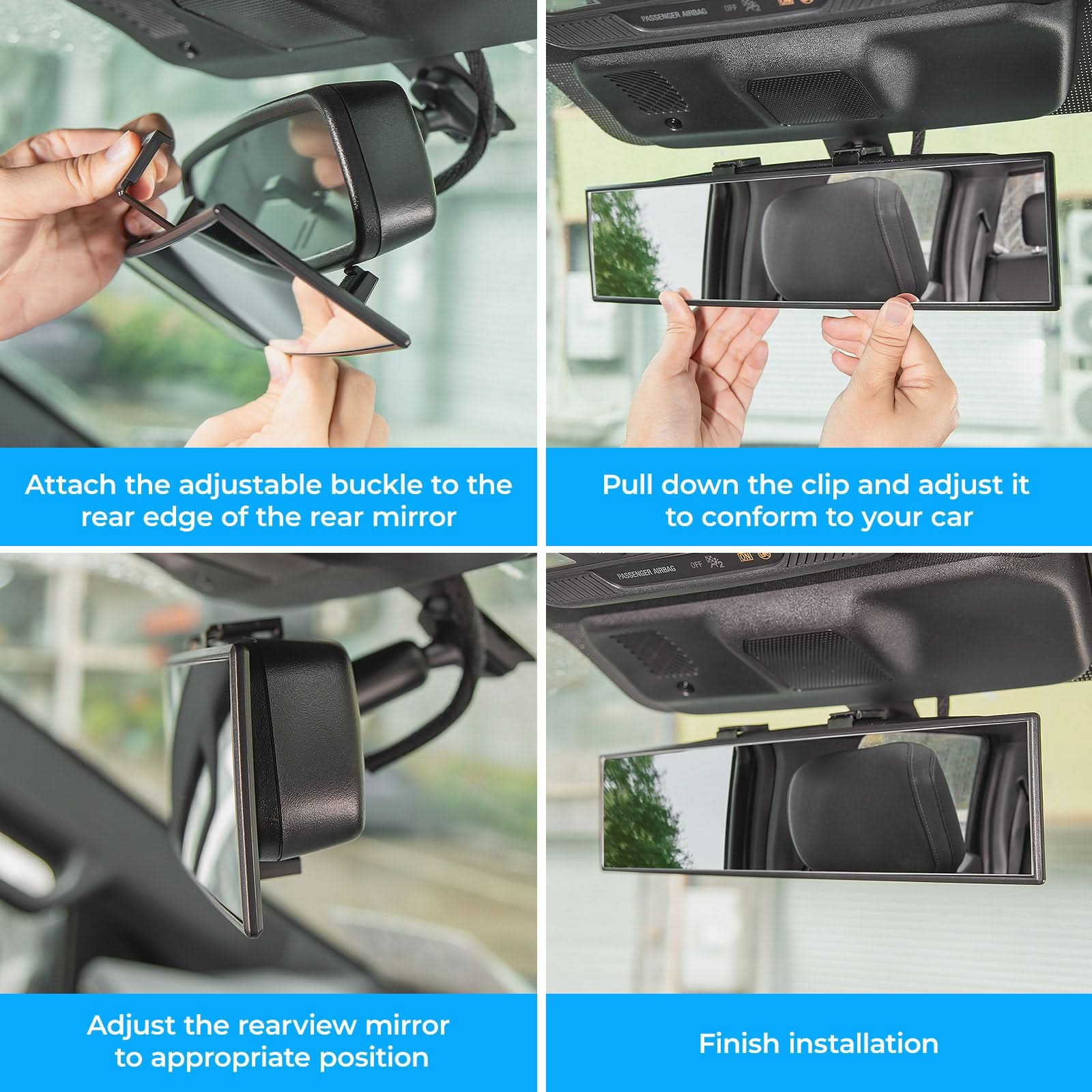 Photo of JOYTUTUS Universal Rear View Mirror, 11.81 Inch by Kemimoto - Premium for UTVs / Side by Sides
