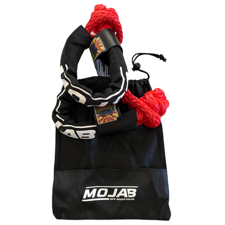 Photo of Soft Shackle 1/2'' x 22'' with sleeve and bag (Set of 2 Shackles) (Lifetime Warranty) by MOJAB OFFROAD - Premium Soft Shackle for UTVs / Side by Sides