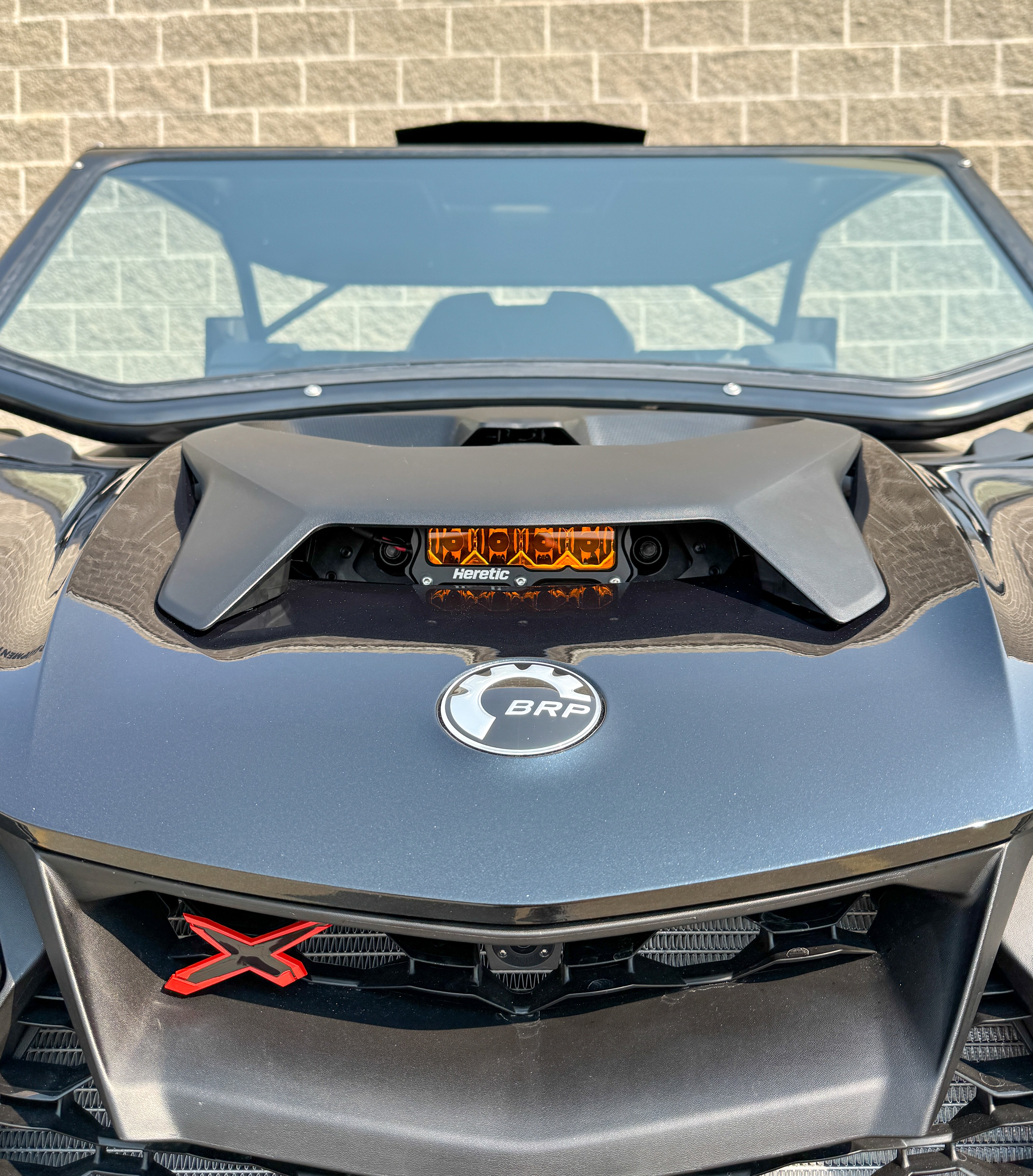 Photo of Can Am Maverick R BA-4 Hood Scoop LED Light Bar by Heretic Studio Dealer Portal - Premium UTV Headlights for UTVs / Side by Sides