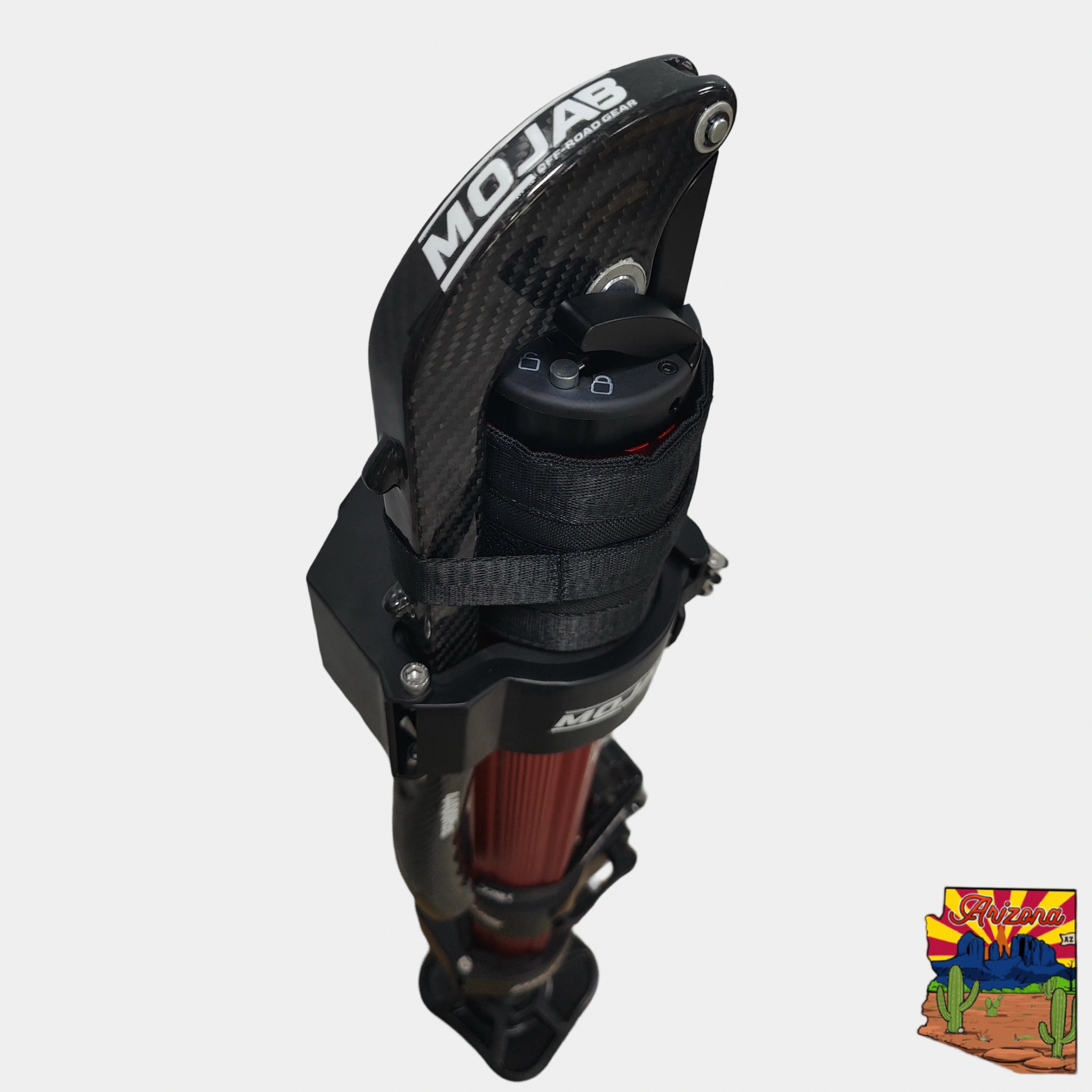 Photo of CarbonPro Hydraulic Jack with Mounting Clamps by MOJAB OFFROAD - Premium Jack for UTVs / Side by Sides