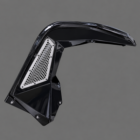 DRT right front black ABS replacement fender with mesh insert for 2025+ Polaris RZR Pro Series