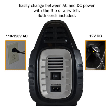 Photo of SmartPro™ 2.0 Digital Tire Inflator (AC/DC) - Automatic Portable Air Compressor - 100 PSI by JACO - Premium AC/DC Tire Inflator for UTVs / Side by Sides
