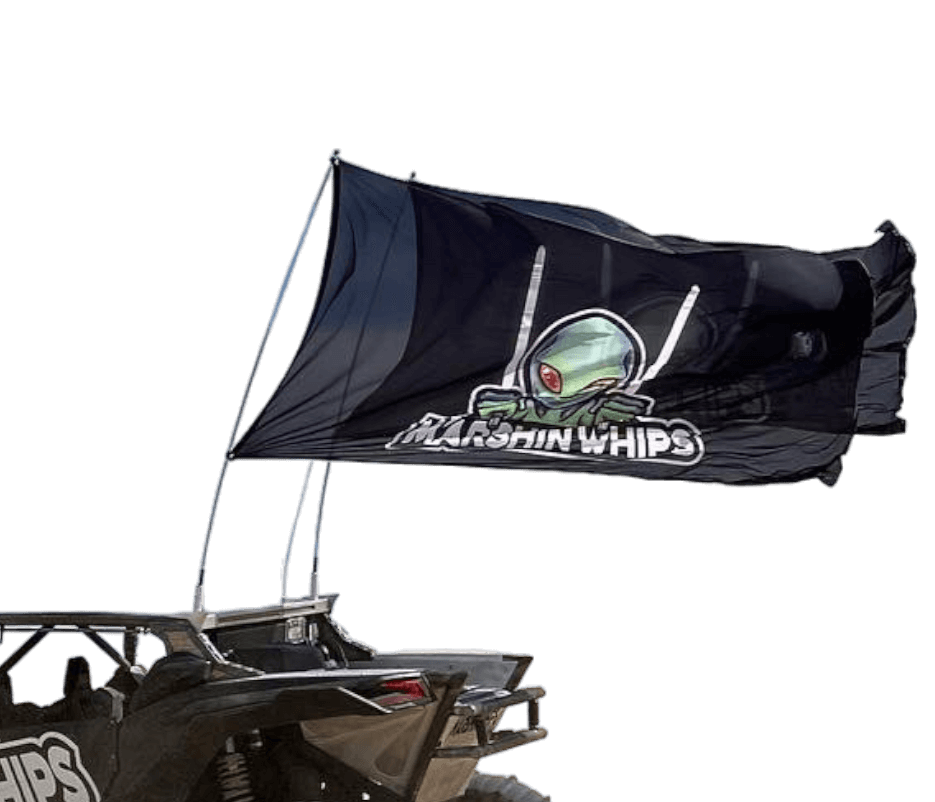 Photo of Single Day Large Whip Flag by Marshin Whips - Premium for UTVs / Side by Sides