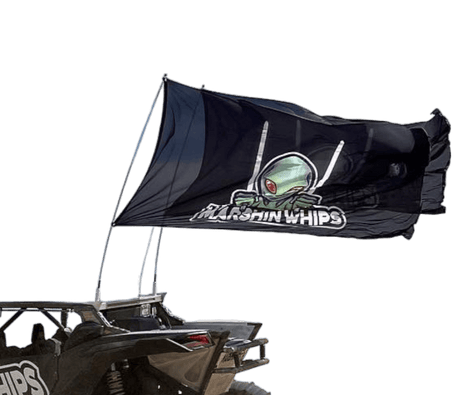 Photo of Single Day Large Whip Flag by Marshin Whips - Premium for UTVs / Side by Sides