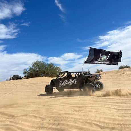 Photo of Single Day Large Whip Flag by Marshin Whips - Premium for UTVs / Side by Sides