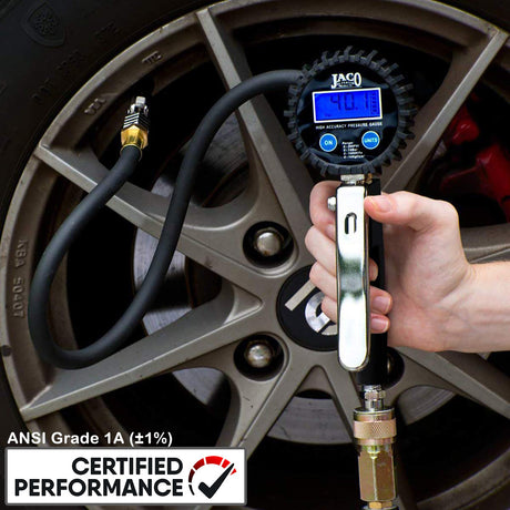 Photo of FlowPro® 2.0 Digital Tire Inflator with Pressure Gauge - 200 PSI by JACO - Premium Tire Inflator Gauge for UTVs / Side by Sides