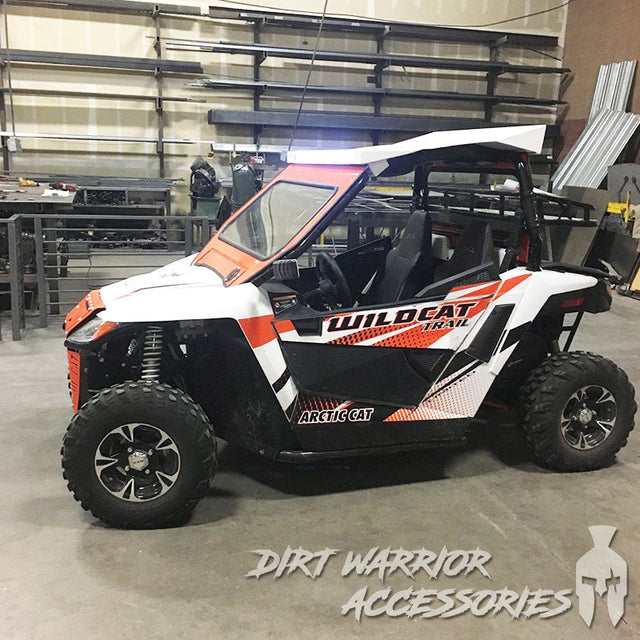 Photo of Dirt Warrior Accessories - Arctic Cat Wildcat Sport/Trail 700 Front Windshield 2014-18 by Dirt Warrior Accessories - Premium WINDSHIELD for UTVs / Side by Sides