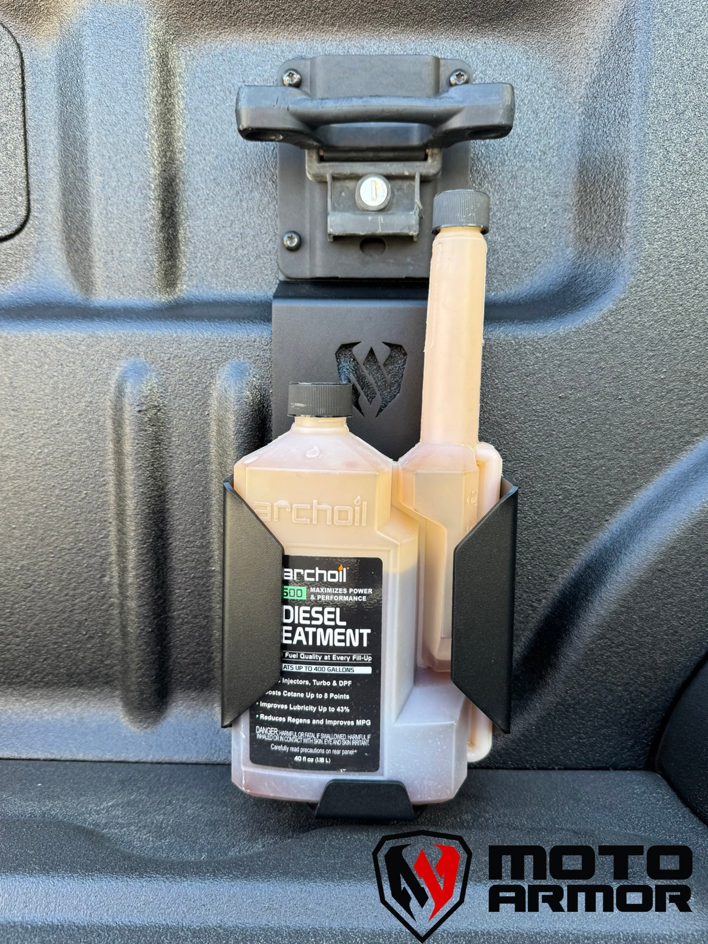 Photo of Archoil Additive Holder 2017-2026 Ford Superduty by Moto Armor - Premium for UTVs / Side by Sides