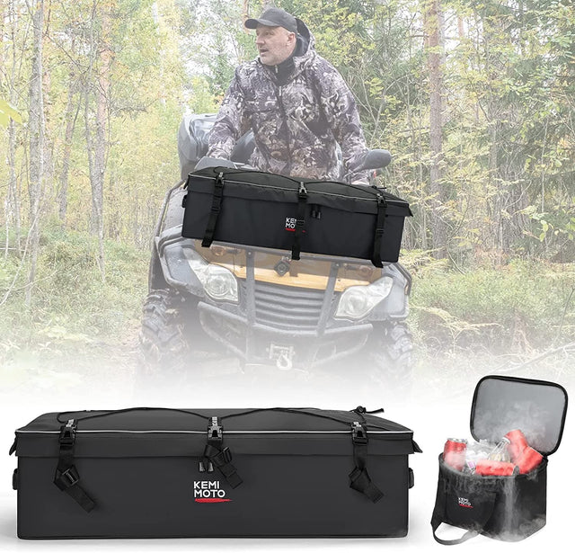 Photo of Universal ATV Gear Bag for Front/Rear Rack by Kemimoto - Premium for UTVs / Side by Sides