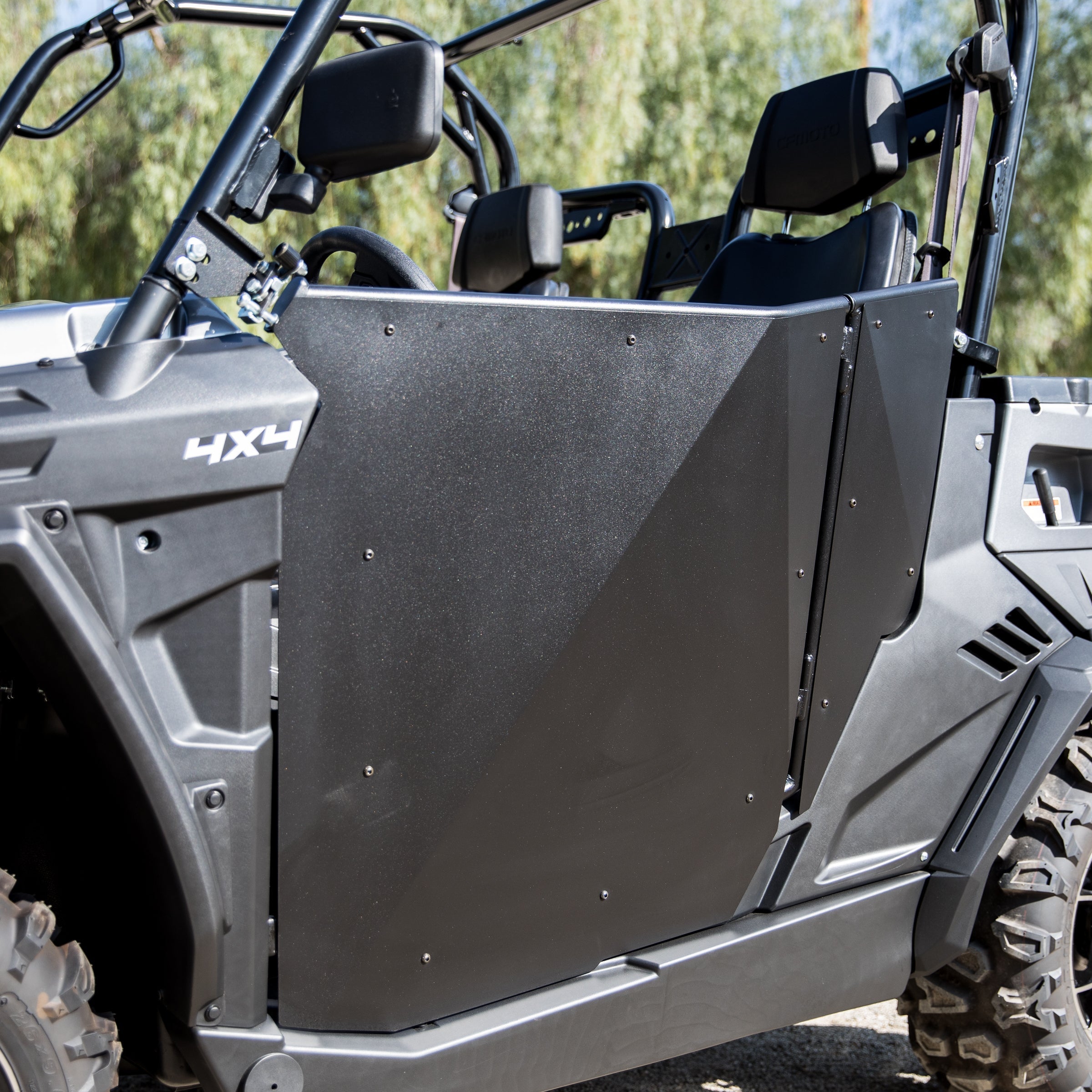 Photo of Black Suicide Half Doors By Dirt Specialties - CF Moto UForce 500 | 800 (DS-8002) by Dirt Specialties - Premium Doors for UTVs / Side by Sides