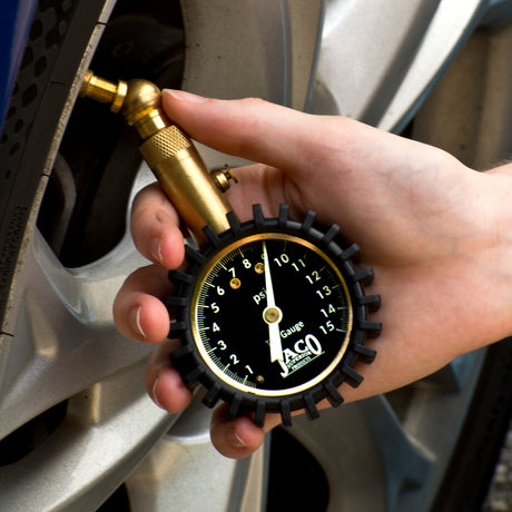 Photo of Elite® Low Pressure Tire Gauge - 15 PSI by JACO - Premium Tire Pressure Gauge for UTVs / Side by Sides