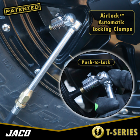 Photo of Lightning™ T-Series Tire Air Chuck | Open Flow, 1/4" F-NPT by JACO - Premium Air Chuck for UTVs / Side by Sides