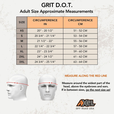 Photo of GRIT D.O.T. Helmet by AXEL OFF ROAD - Premium Helmet for UTVs / Side by Sides