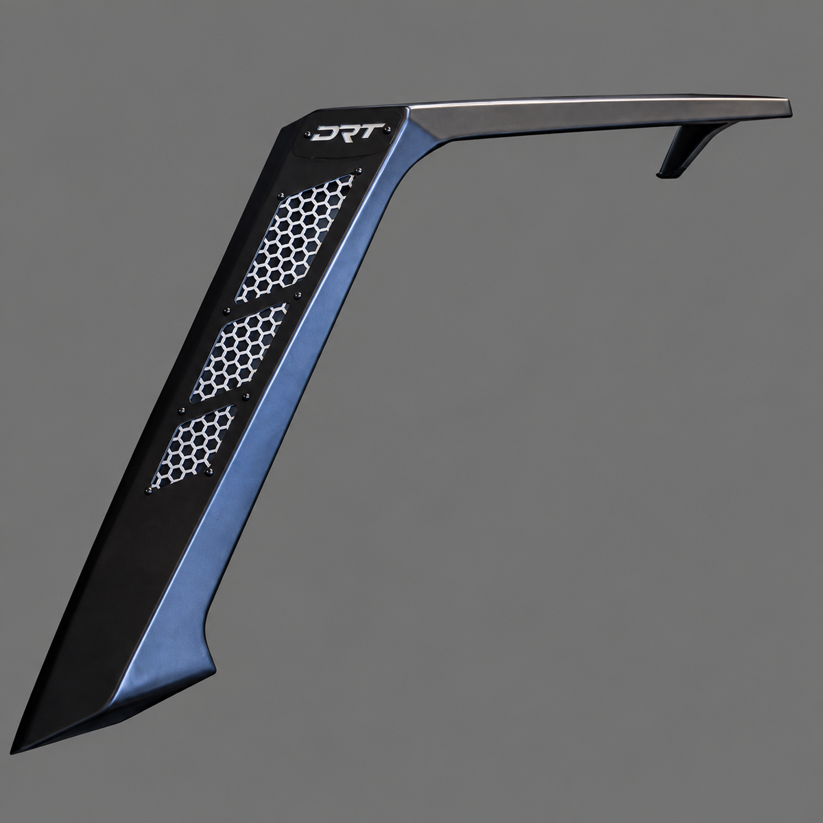 DRT left rear aluminum replacement fender with mesh insert for Polaris Xpedition ADV and ADV 5