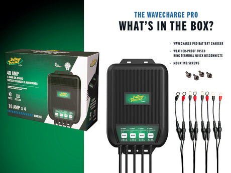 Photo of WaveCharge Pro 4-Bank 12V, 40 AMP Battery Charger by Battery Tender® - Premium for UTVs / Side by Sides