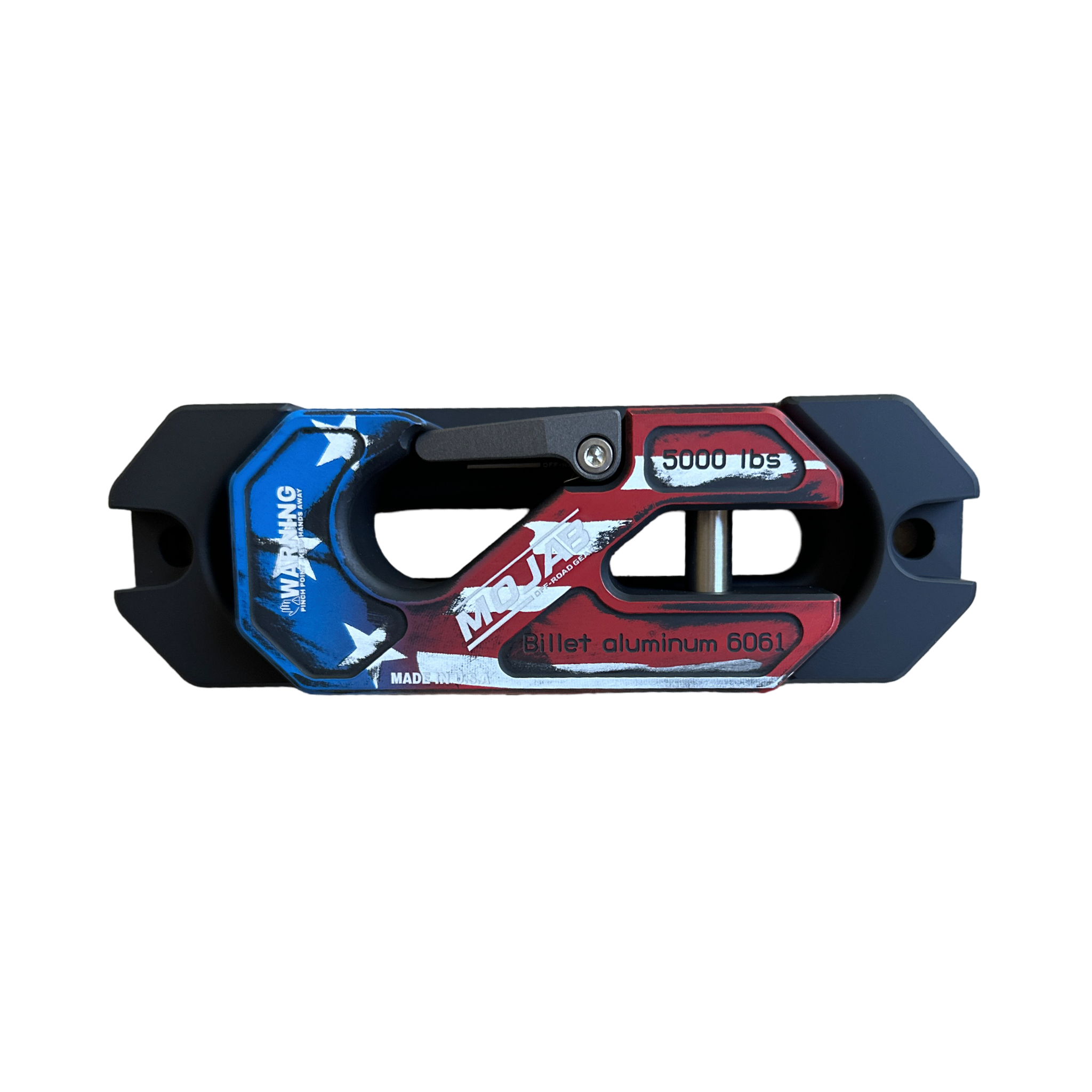 Photo of Side By Side / UTV Aluminum Recessed Winch Shackle with Fairlead Kit, closed latch (LIFE TIME WARRANTY*) by MOJAB OFFROAD - Premium Winches & Winch Mounts for UTVs / Side by Sides