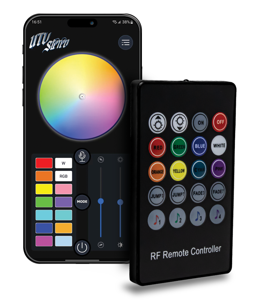 Photo of Bluetooth® RGB LED Controller Kit | UTVS-RGB-BTKIT by UTV Stereo - Premium RGB Bluetooth Controller for UTVs / Side by Sides