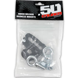 50 Caliber Racing Quick Release Harness Mount - Eyebolt Kit for 4, 5 & 6-Point Harnesses | Cage or Chassis Mount