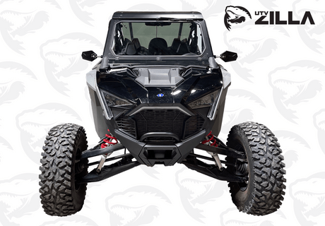 Photo of Black Vented Glass Windshield for RZR PRO/TURBO R with Wiper 2020-2024 by UTVZILLA - Premium for UTVs / Side by Sides