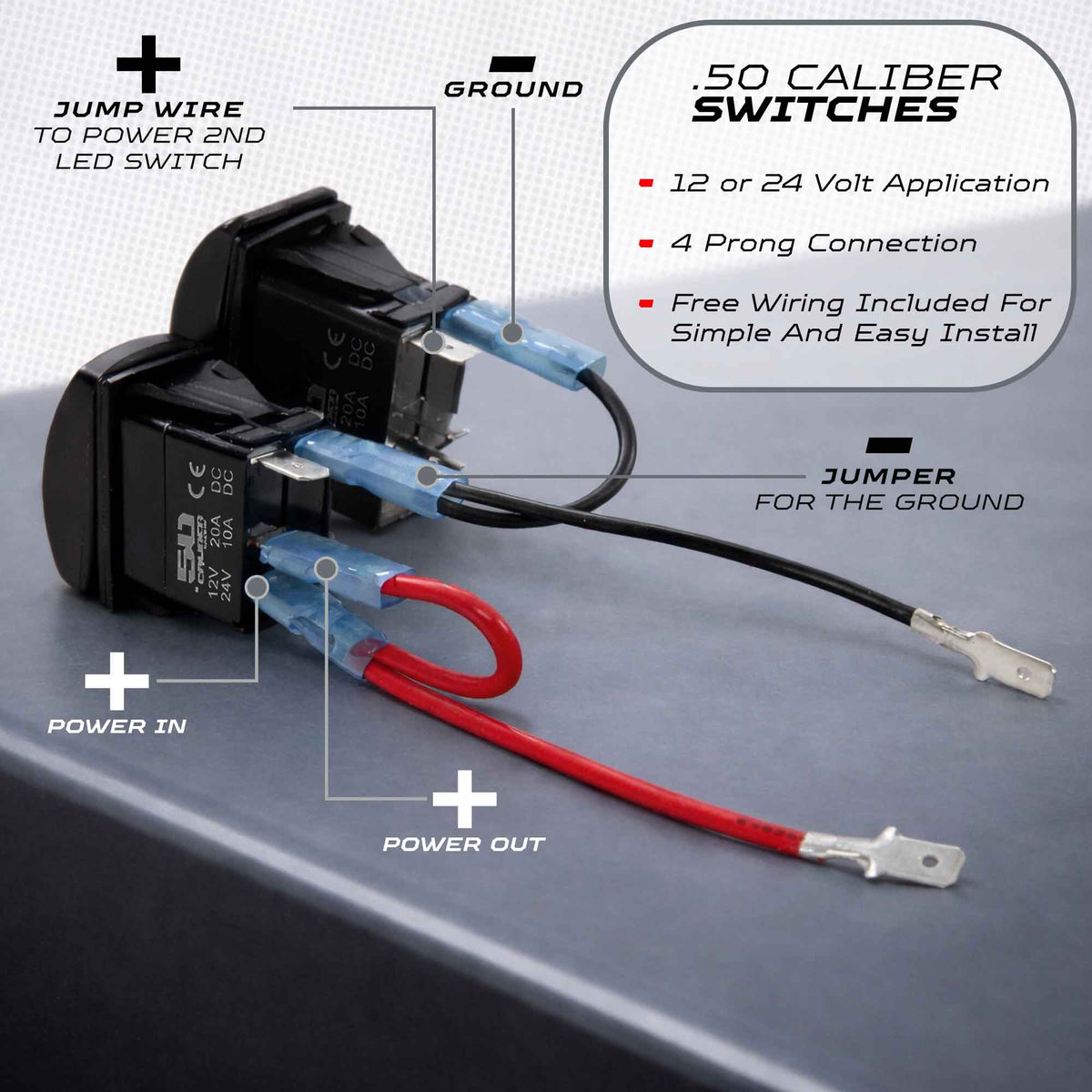 Waterproof Funny Rocker Switch - 12V ON/Off, LED Backlit with Custom Etched Design | R1 Industries